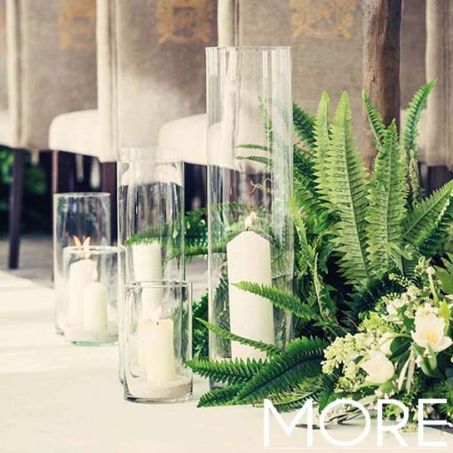 15cm Glass Vase wedding decor hire