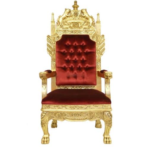 king throne prop hire wedding decor