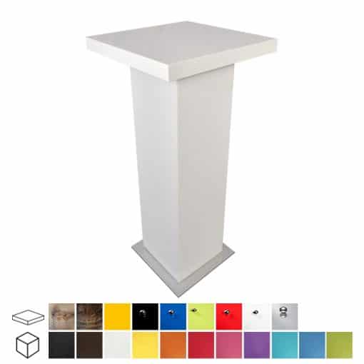colours poseur table wedding furniture hire