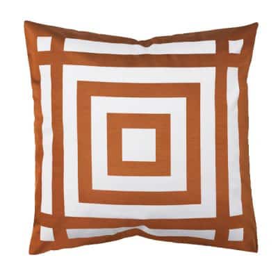copper pattern cushion wedding decor hire