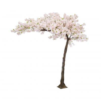 pink blossom tree hire wedding decor