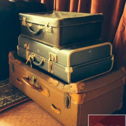 vintage suitcase prop hire wedding decor