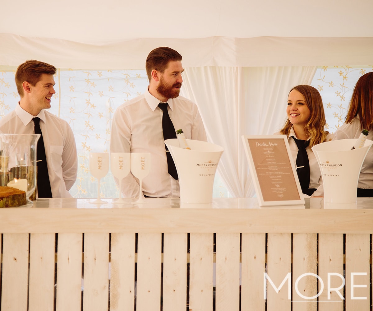 White Washed Pallet Bar Hire Weddings