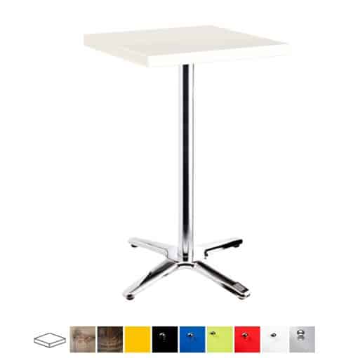 chrome poseur table wedding furniture hire