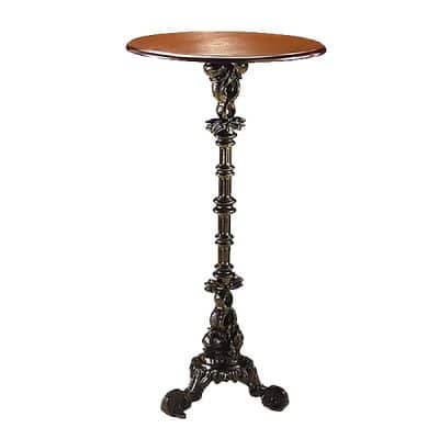 wrought iron poseur table wedding hire